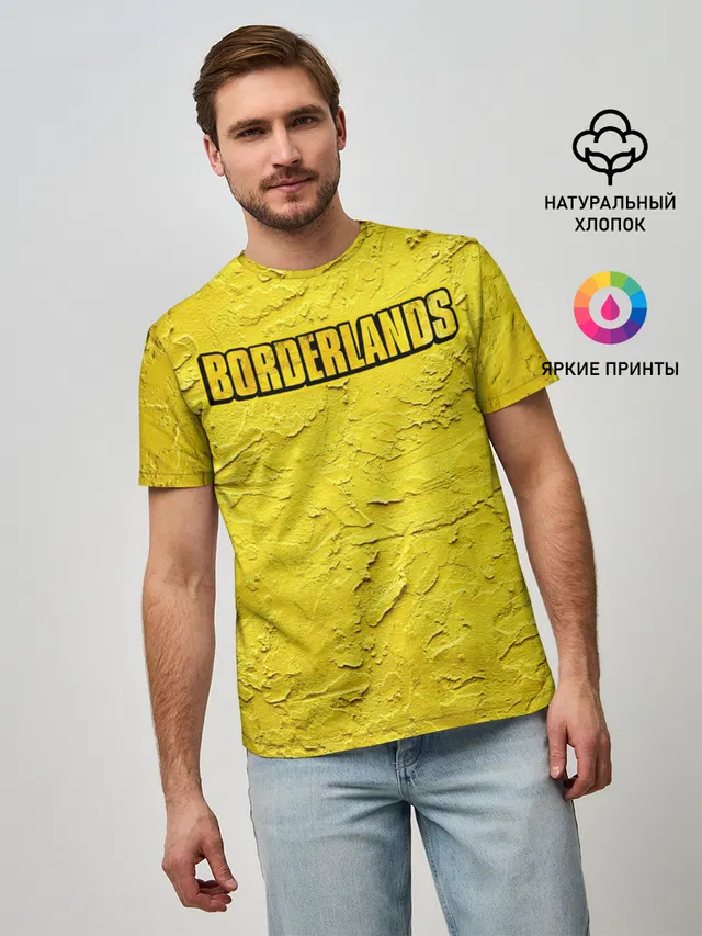 Мужская базовая футболка с принтом «Borderlands»