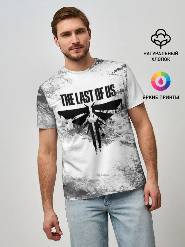 Мужская базовая футболка с принтом «Distressed background»