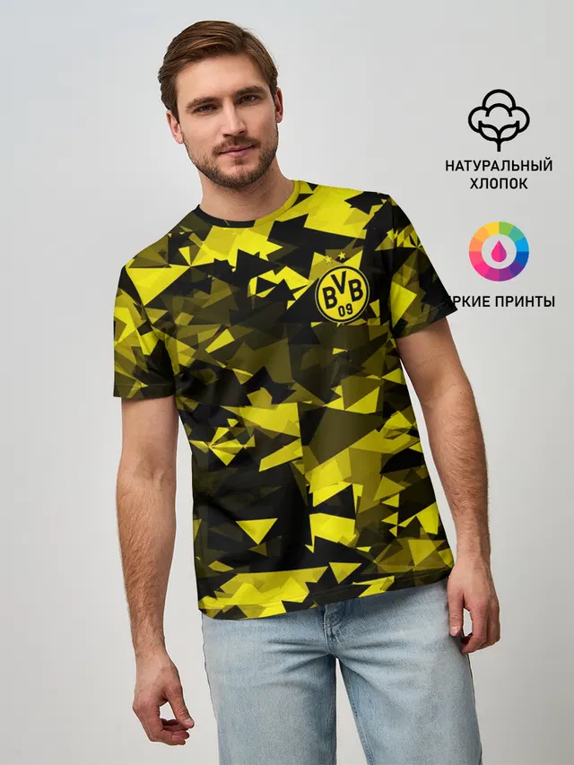 Мужская базовая футболка с принтом «Borussia | Боруссия»