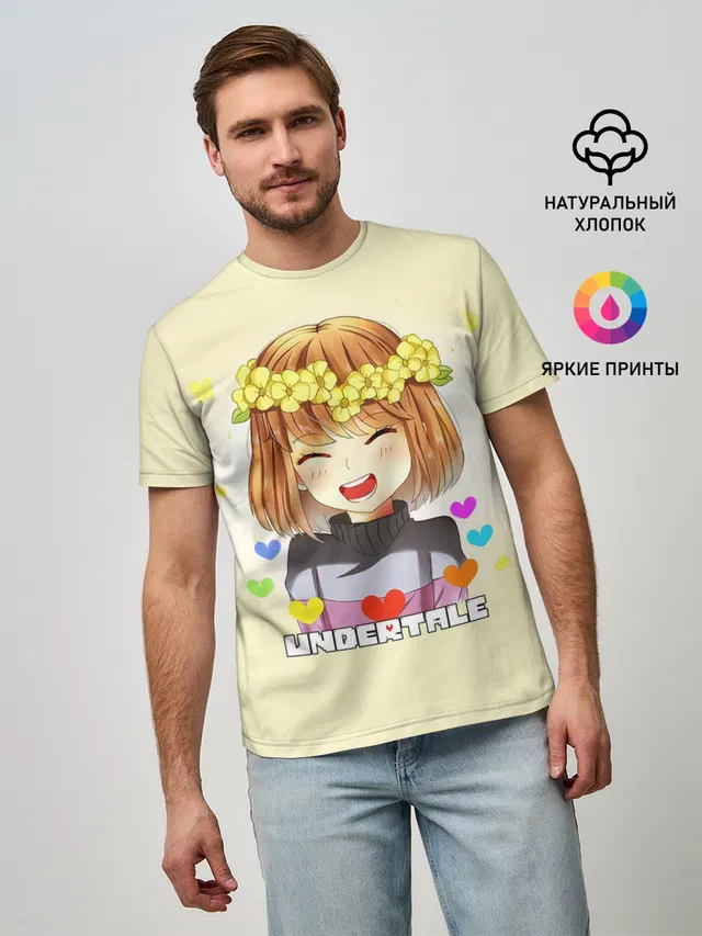 Мужская базовая футболка с принтом «Anime style»