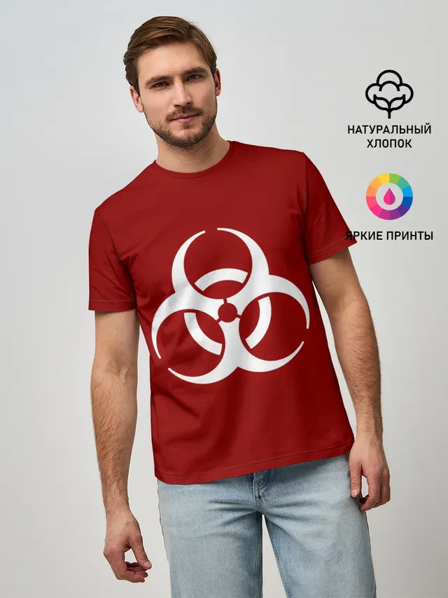 Мужская базовая футболка с принтом «Разные игры — Plague Inc»