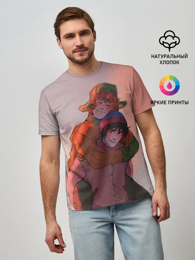 Мужская базовая футболка с принтом «Stan Marsh»