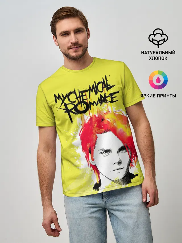 Мужская базовая футболка с принтом «My Chemical Romance»