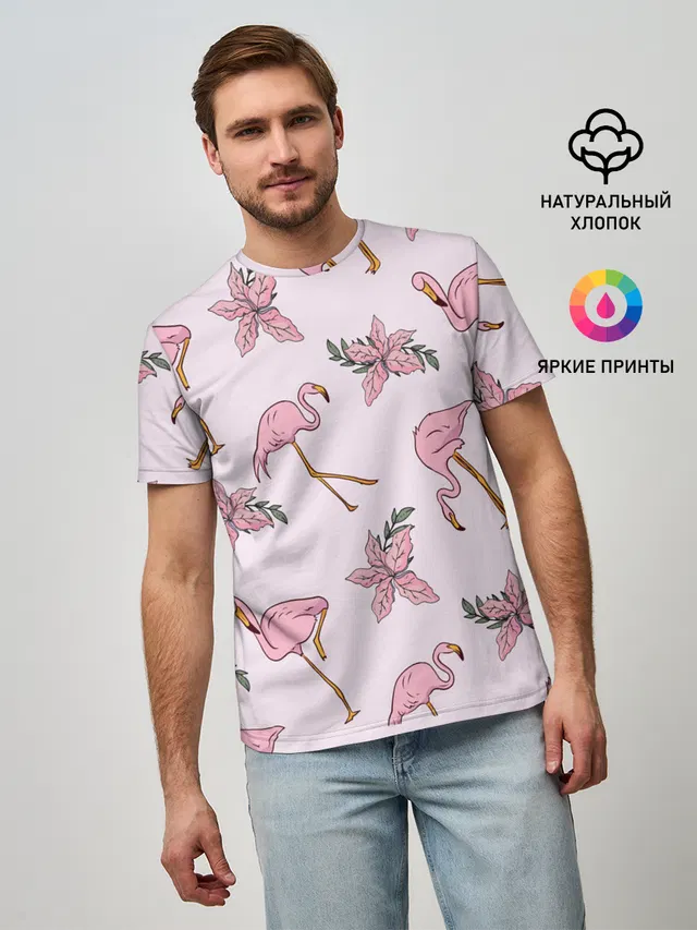 Розовый фламинго