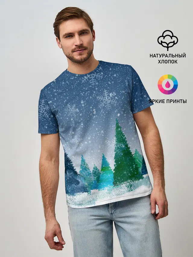 Снежинки в лесу