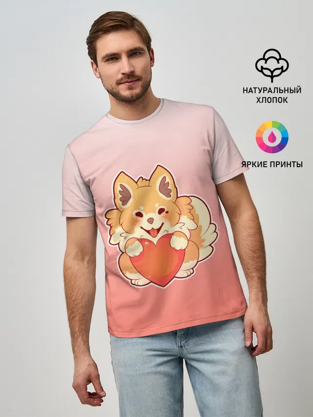 Собака корги сердечко милота