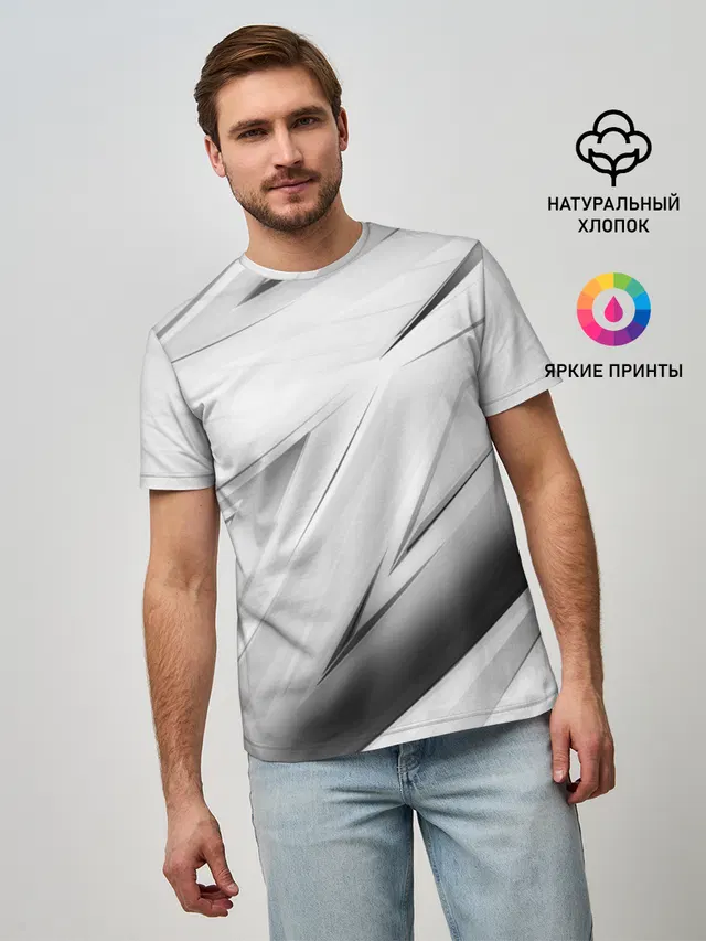 GEOMETRY STRIPES WHITE