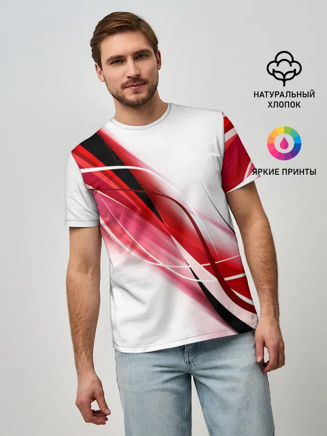 GEOMETRY STRIPES RED