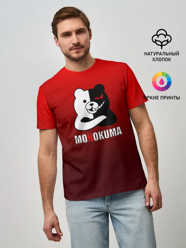 monokuma на красном градиенте