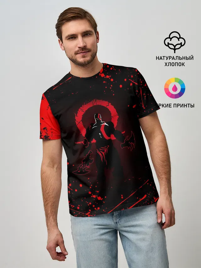 Мужская базовая футболка с принтом «Omega symbol»