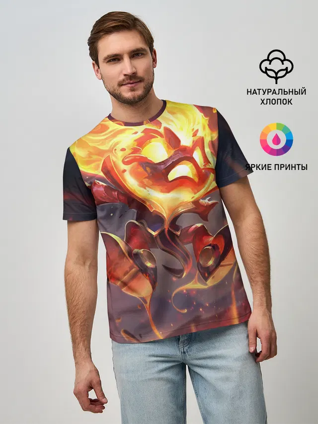 Мужская базовая футболка с принтом «League of Legends»