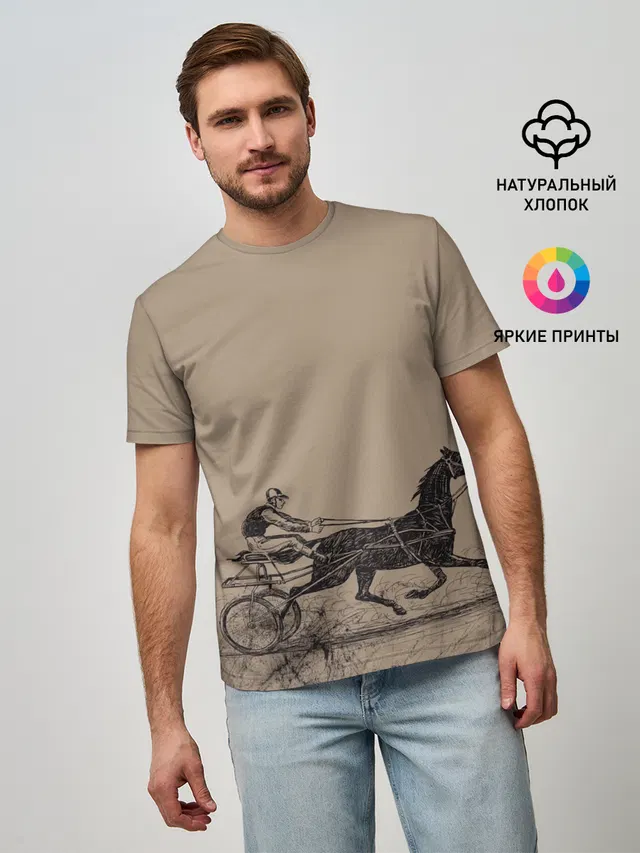 лошадь с колесницей