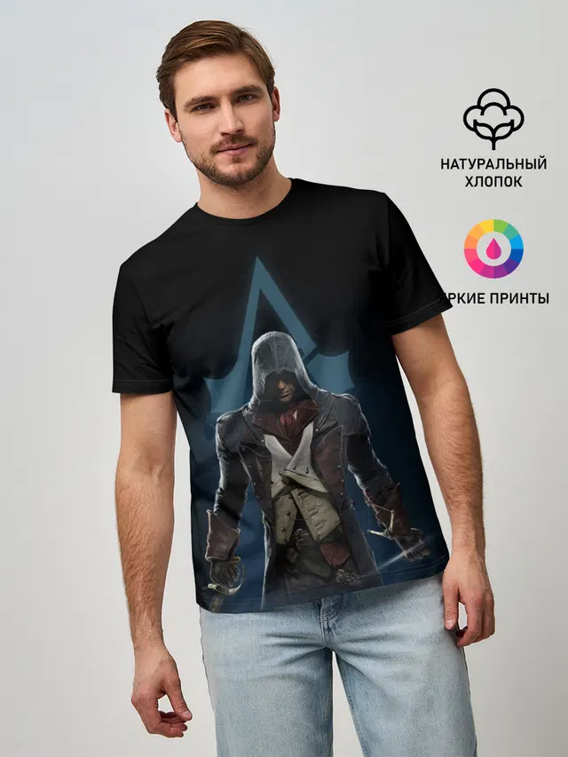Мужская базовая футболка с принтом «Arno Dorian»