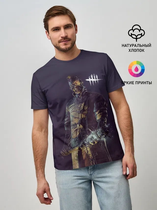 Мужская базовая футболка с принтом «Dead by Daylight»