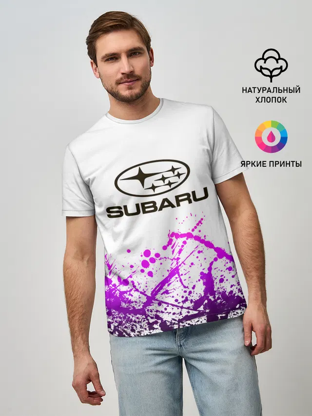 Мужская базовая футболка с принтом «Splatter»
