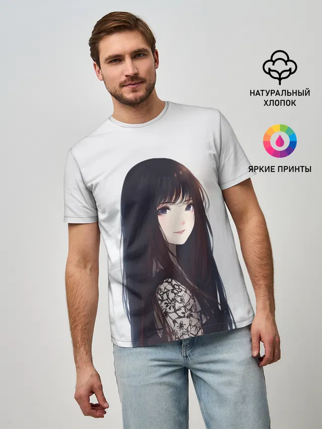 Красивая аниме девушка