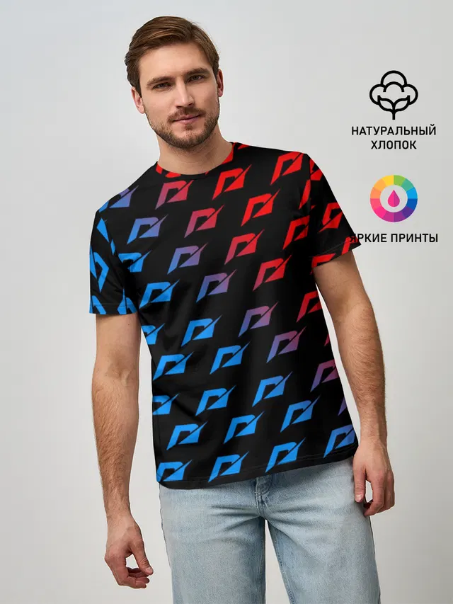 Мужская базовая футболка с принтом «pattern»