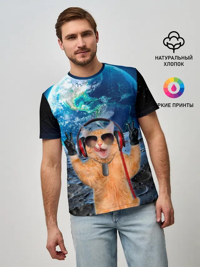 Кот на луне
