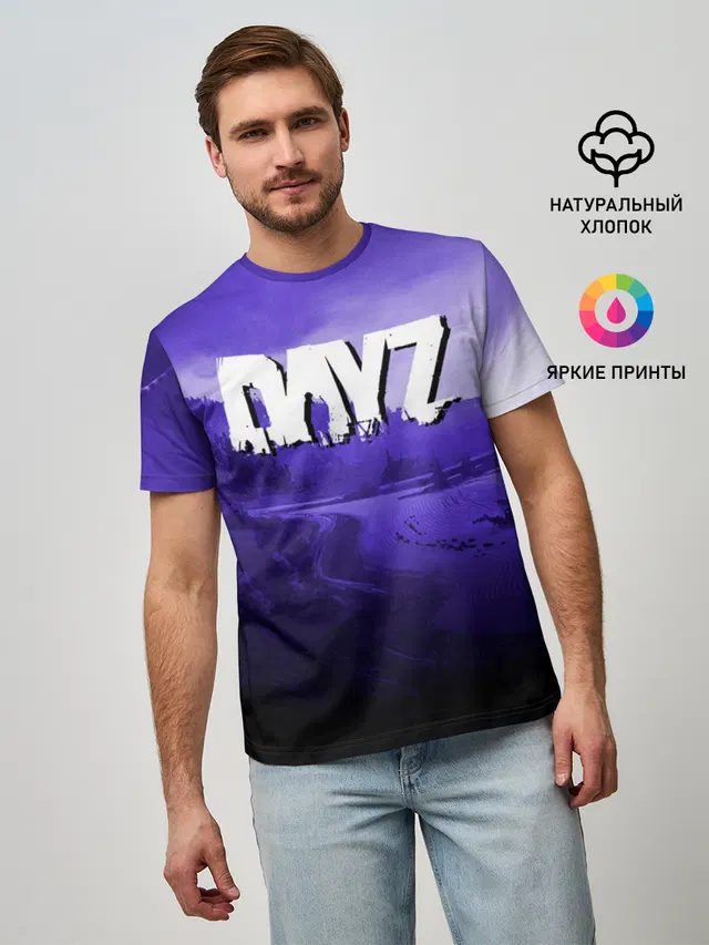 Мужская базовая футболка с принтом «DayZ»