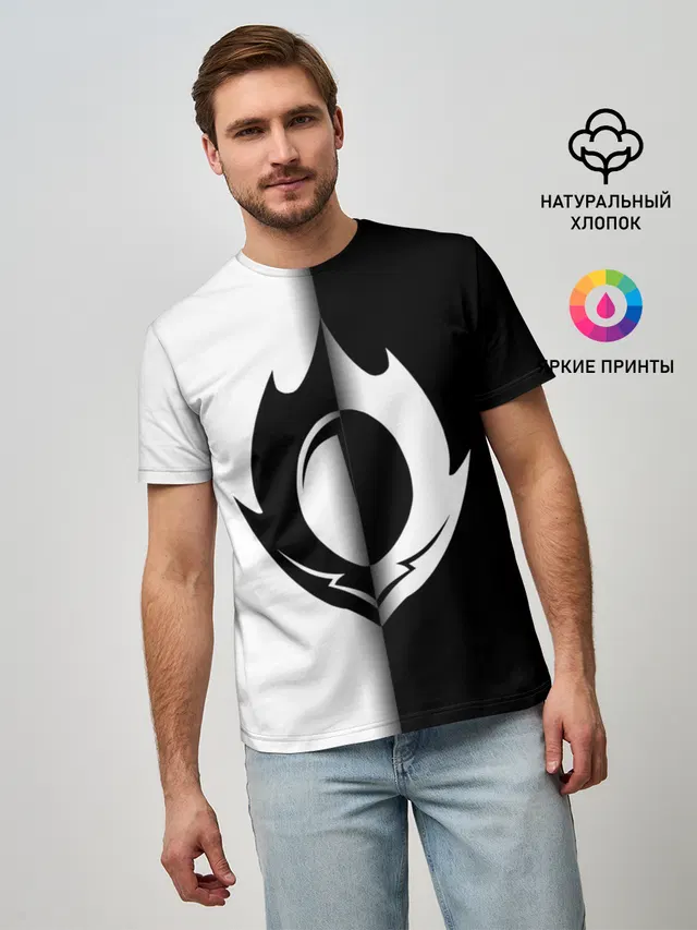 Мужская базовая футболка с принтом «Code Geass — GODE GEASS symbol»