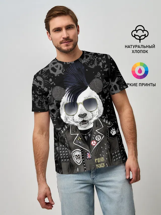 Панда в косухе