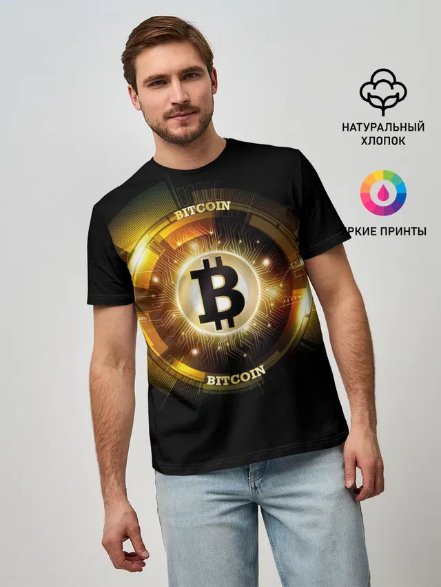 Золотой биткоин