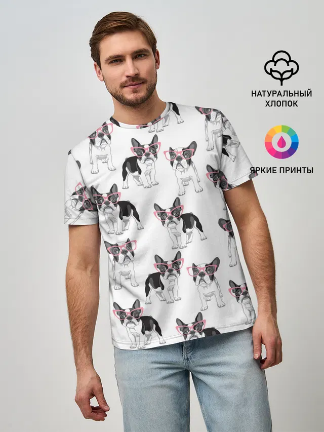 Французские бульдоги в очках