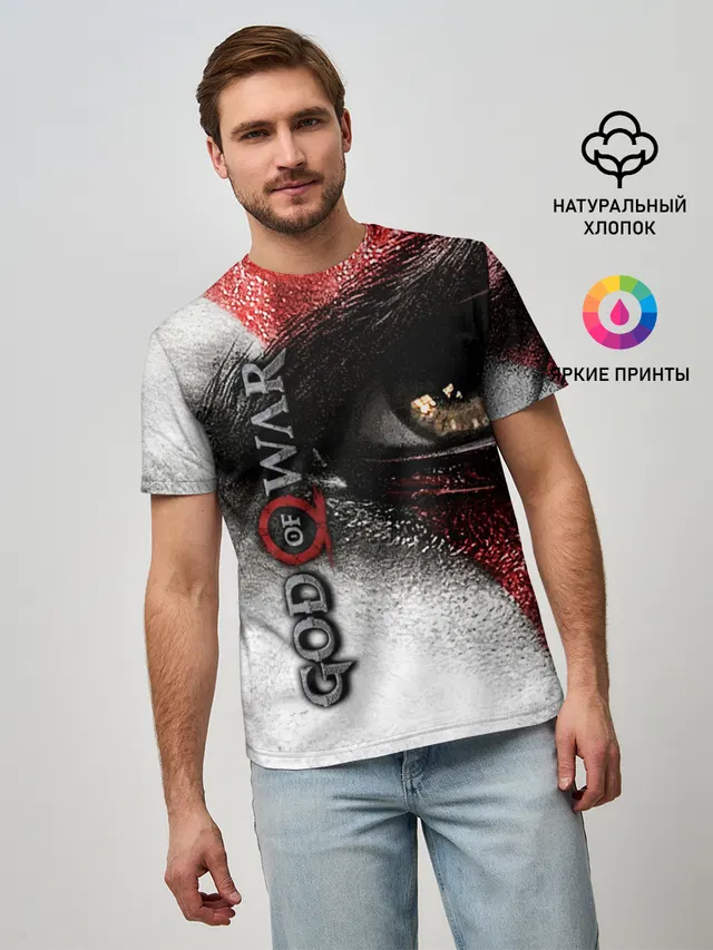 Мужская базовая футболка с принтом «Omega symbol»