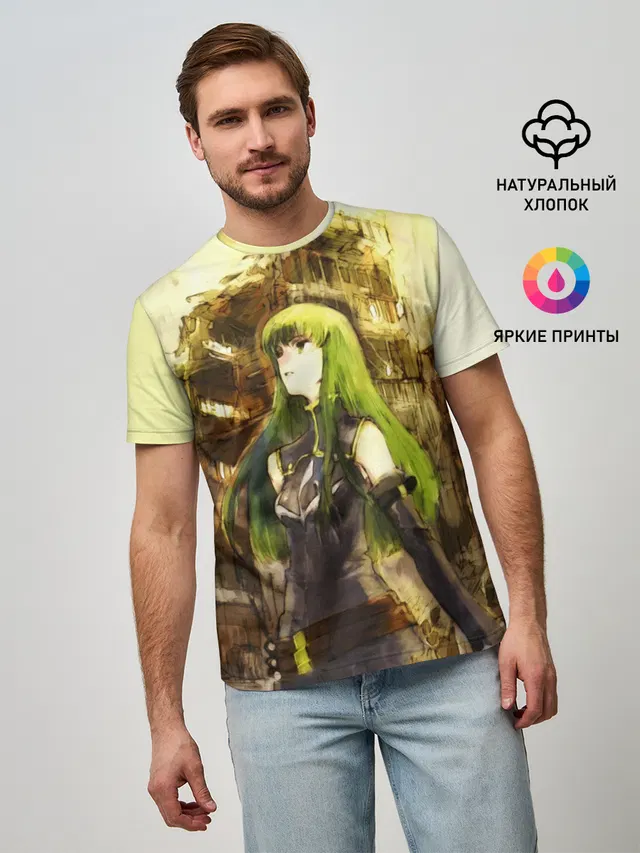 Мужская базовая футболка с принтом «Code Geass — Code Geass art»