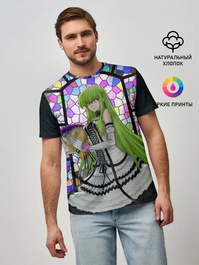 Мужская базовая футболка с принтом «Code Geass — Код Гиас»