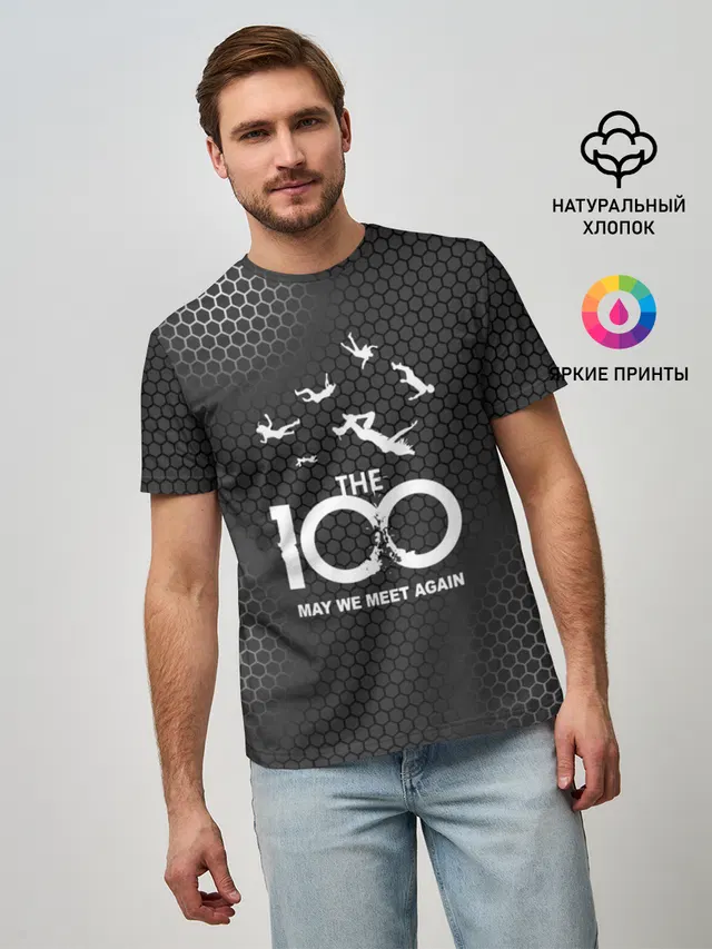 Мужская базовая футболка с принтом «Разное — The 100»