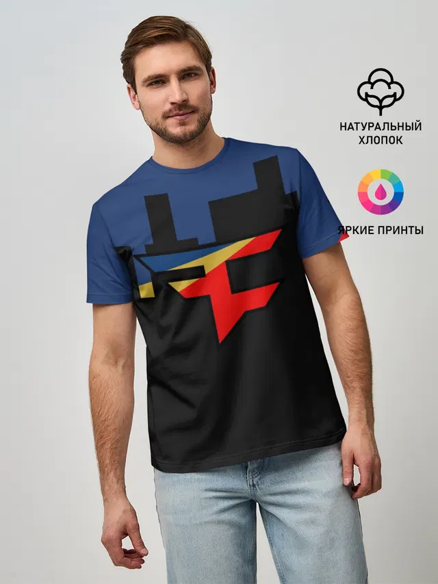 Мужская базовая футболка с принтом «Counter-Strike — CS GO.»