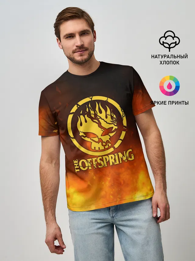Мужская базовая футболка с принтом «Offspring — The Offspring»
