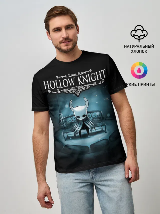Мужская базовая футболка с принтом «The Knight»