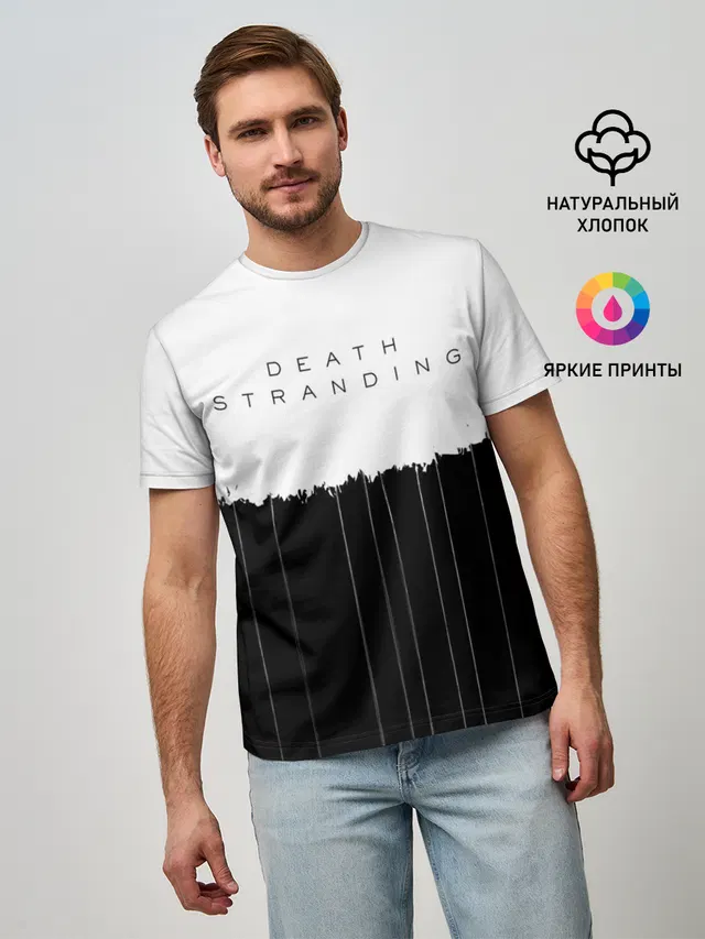 Мужская базовая футболка с принтом «Typography»