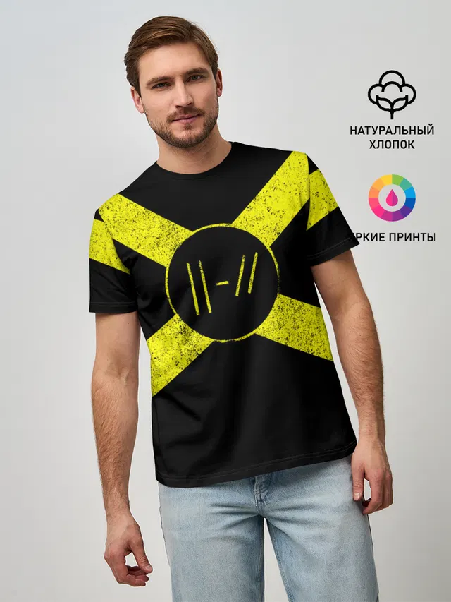 Мужская базовая футболка с принтом «Twenty One Pilots 14»