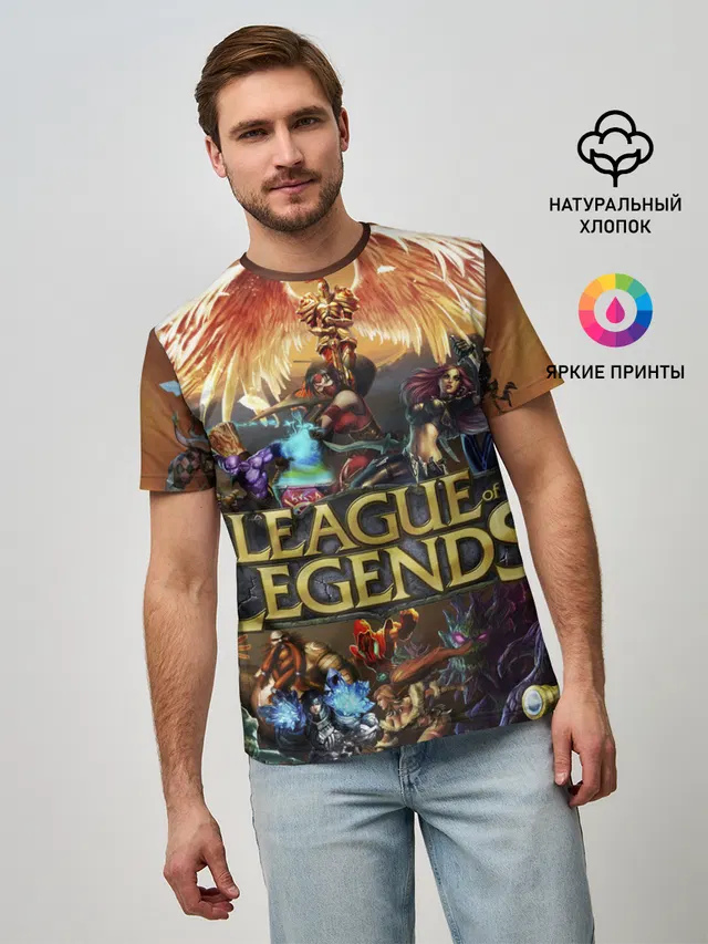 Мужская базовая футболка с принтом «Teemo»