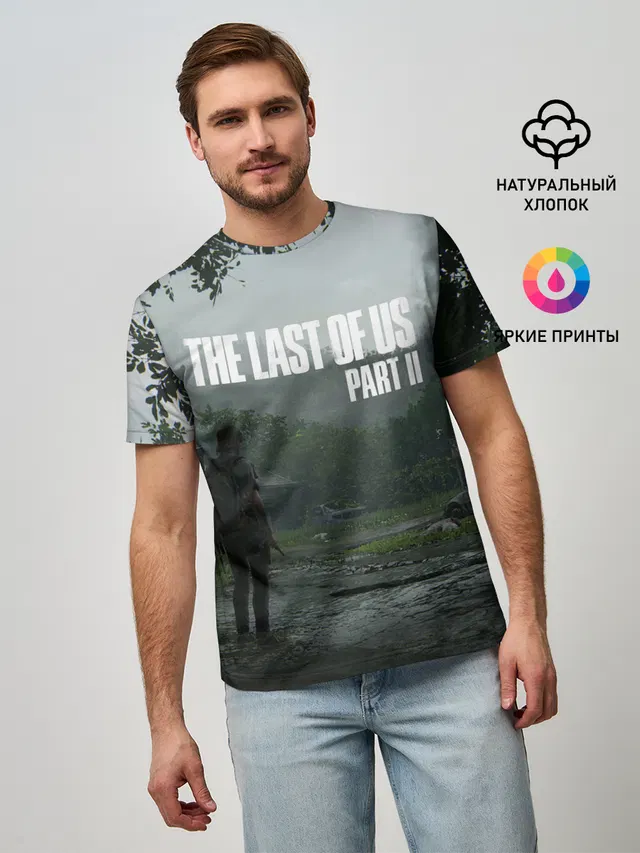 Мужская базовая футболка с принтом «Post-apocalyptic — The last of Us 2»