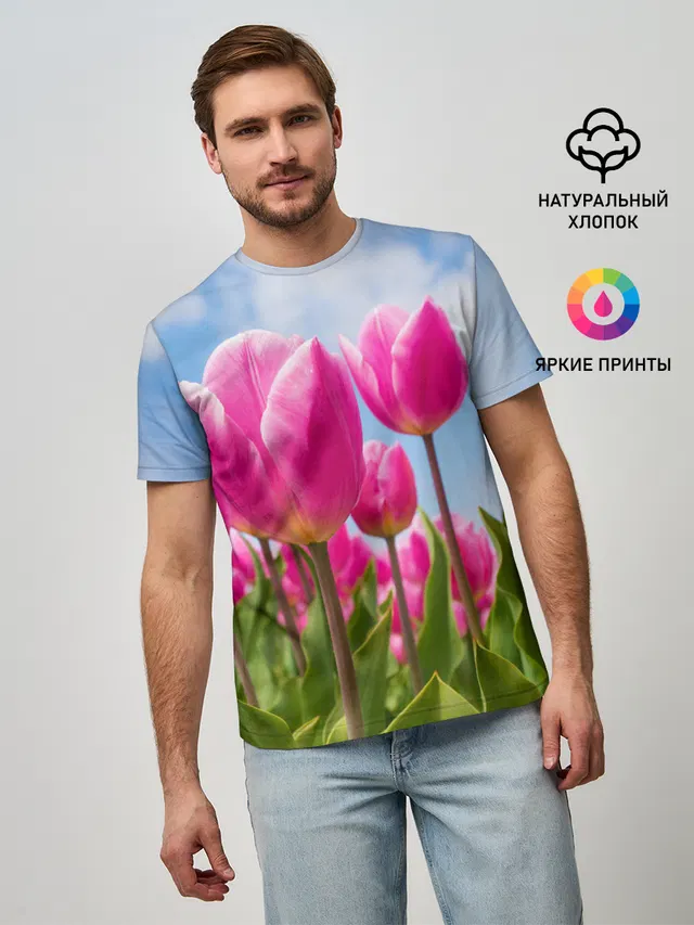 Розовые тюльпаны