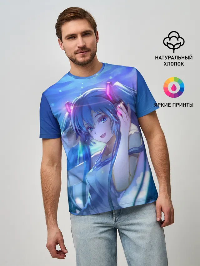 Miku на фоне космоса