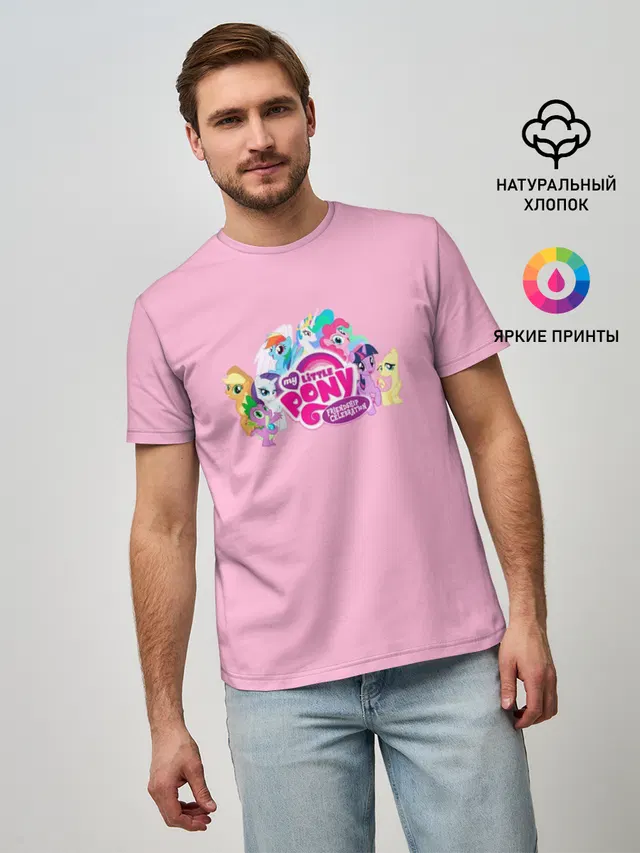 Мужская базовая футболка с принтом «My Little Pony — My little pony 2»