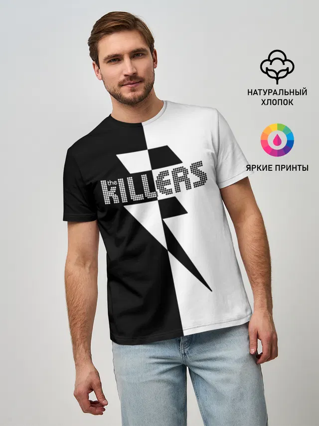 Мужская базовая футболка с принтом «The Killers»