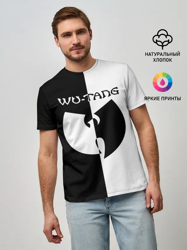 Мужская базовая футболка с принтом «Wu-Tang Clan»