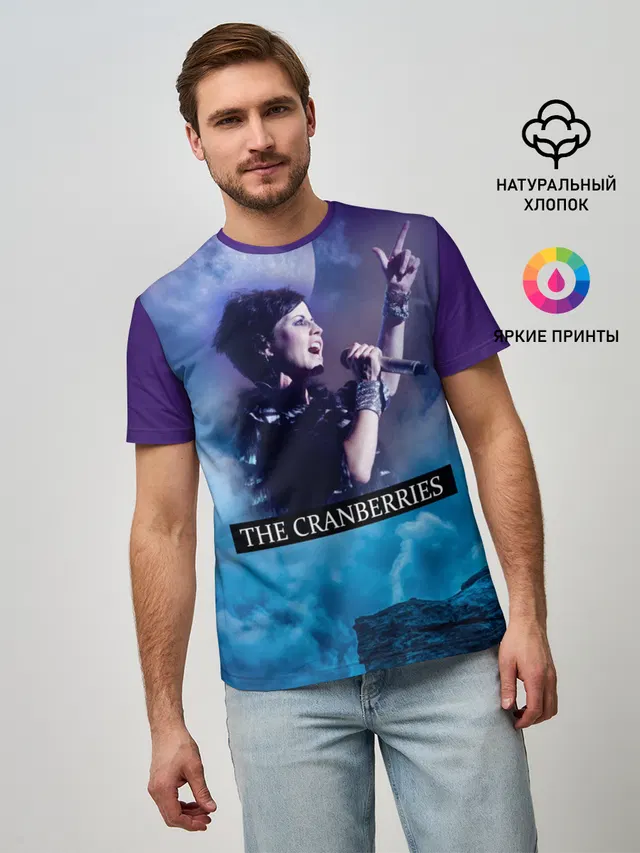 Мужская базовая футболка с принтом «The Cranberries»