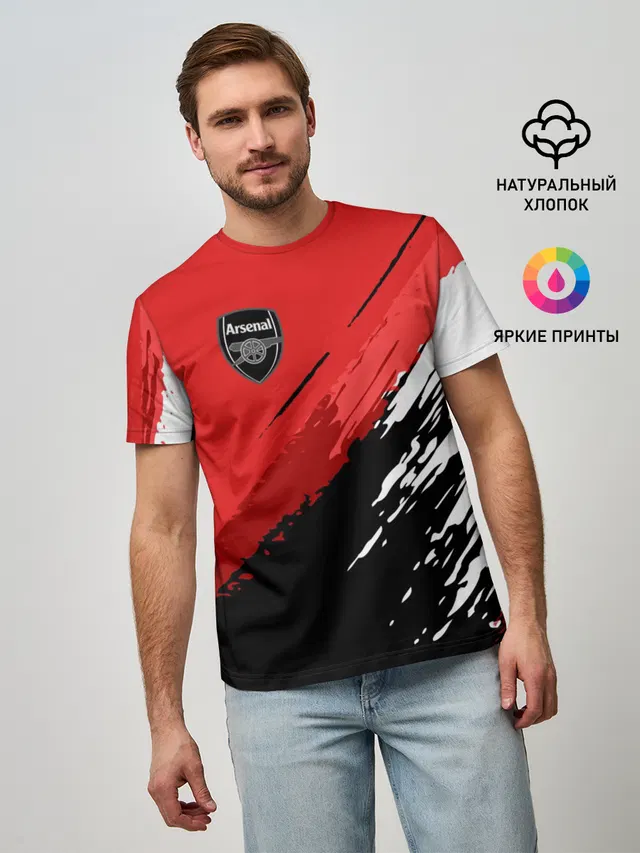 Мужская базовая футболка с принтом «Арсенал — Arsenal 2018 Original»