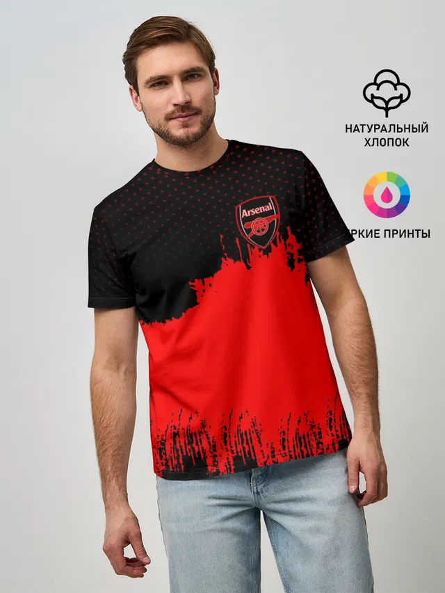 Мужская базовая футболка с принтом «Arsenal Original»