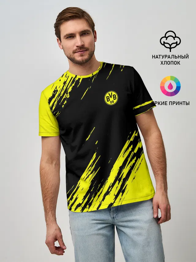 Мужская базовая футболка с принтом «Borussia — FC Borussia 2018 Original»