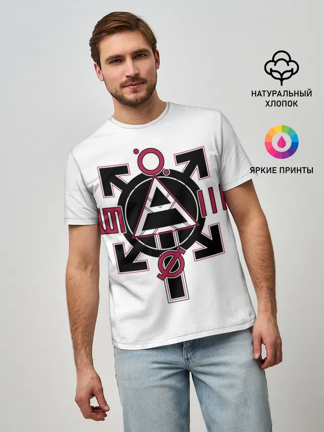 Мужская базовая футболка с принтом «30 STM»