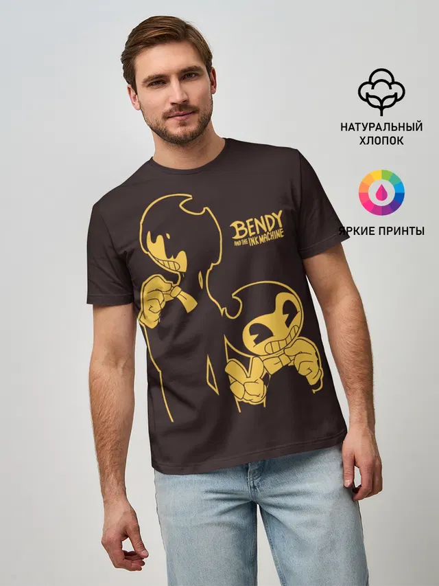 Мужская базовая футболка с принтом «Batim»