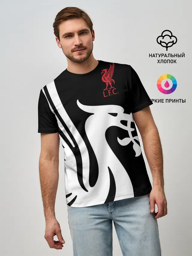 Мужская базовая футболка с принтом «Liverpool Exclusive»